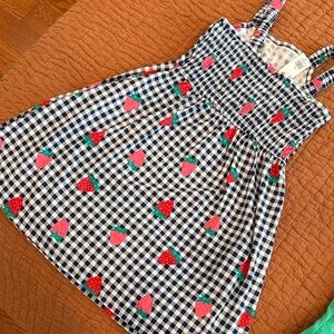 Old Navy Kids Dress with Blue Gingham and Strawberry Print